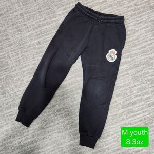 Real Madrid youth black sweatpant joggers black size M